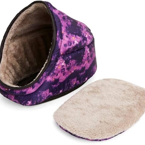 EveryYay Snooze Fest Galaxy-Print Cuddle Cup Ferret Bed 11" L X 8.5" W X 9" H - Picture 2 of 5